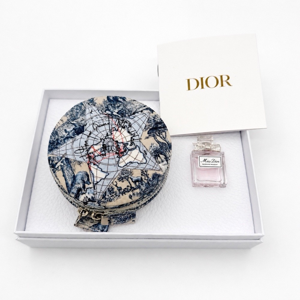 DIOR Around The World Travel Jewelry Case & Miss Dior Blooming Bouquet Gift Set
